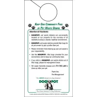 50 Pak DOGIPOT Informational Doorhangers