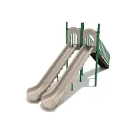 6-Feet Double Straight Sectional Freestanding Slide