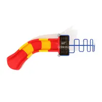 5-Feet Freestanding Slide with Snake Climber