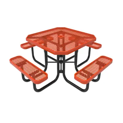 MyTCoat Expanded Metal Portable Frame Octagon Table