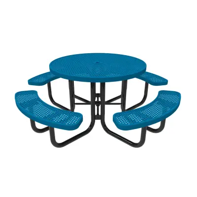 MyTCoat Honeycomb Steel Portable Frame Round Table