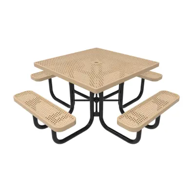 MyTCoat Honeycomb Steel Portable Frame Square Table