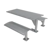 Uptown - Arches Steel Slatted Cantilever Table
