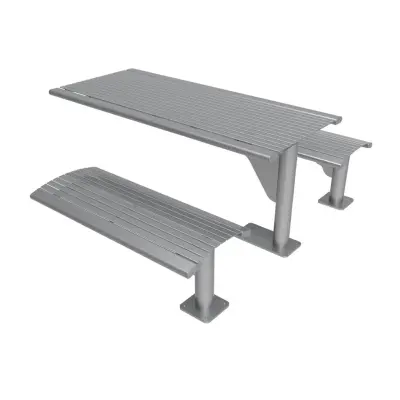 Uptown - Arches Steel Slatted Cantilever Table
