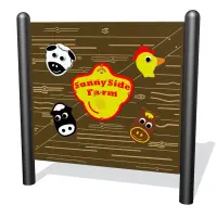 Freestanding Sunny Side Farm Panel