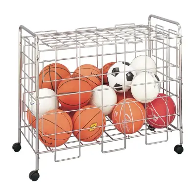 Large Portable Chrome Ball Locker - 60" L x 38" W x 42.5" H