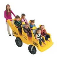 Angeles Bye-Bye Bus 6-Passenger Stroller