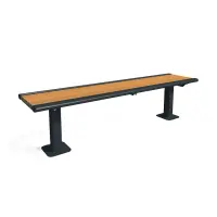 Uptown - Arches Recycled Plastic Slatted Bench without Back