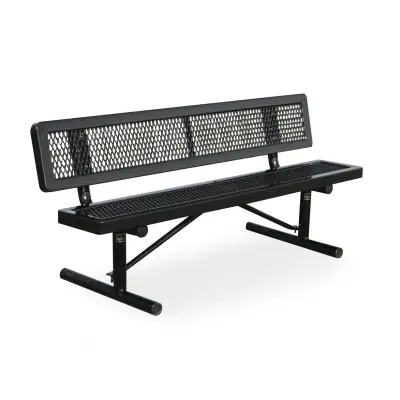 Regal Style Park Bench With Back