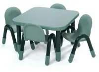 Angeles BaseLine Square Table & Chair Set