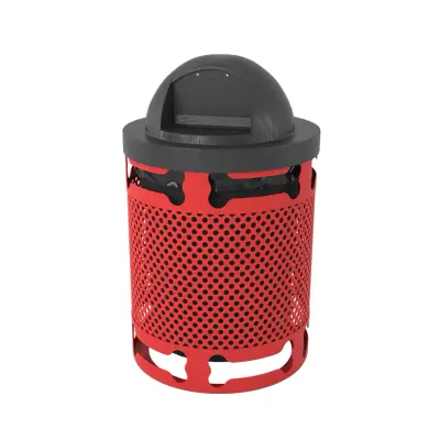 Bones Design Perforated Style Trash Receptacle