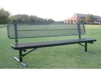 MyTCoat Expanded Metal Sport Bench with Back