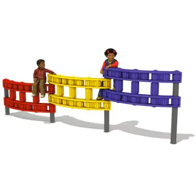 3-Section Chain Link Wall