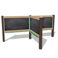 Outdoor Magnetic Chalkboard Triple