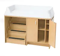 Angeles Changing Table with Locking Stairs