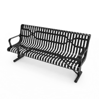 MyTCoat Ribbed Steel Sloped Bench