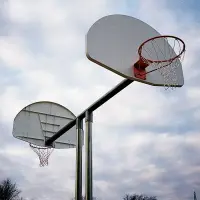 Double Basketball Backstop