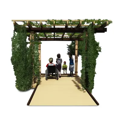 Drama Deck with Trellis and Ramp