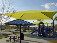 Square Shade Shelter with 12 feet high Entrance Height