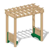 Garden Arbor with Benches