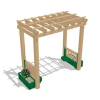 Garden Arbor with Two Modbox Planters