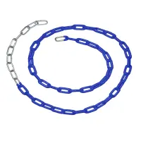 Individual PVC Coated Metal Swing Set Chain - 78 inches (length accommodates belt seat at 8-feet top rail)