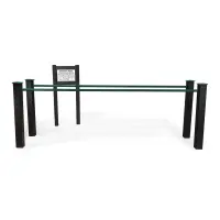 Recycled Plastic Fitness Parallel Bars with Exercise Panel