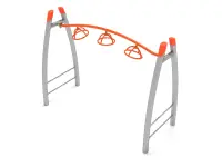 Freestanding Curved Post 3-Wheel Overhead Spinner