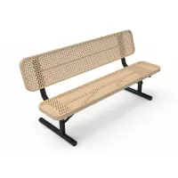 MyTCoat Honeycomb Steel Sport Bench with Back