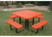 MyTCoat Honeycomb Steel Portable Frame Square Table