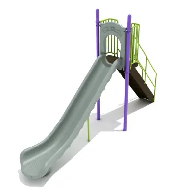 6-feet Straight Single Piece Free Standing Slide