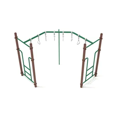 Freestanding Octagon Rung Horizontal Ladder