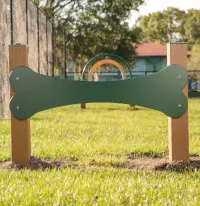 Over and Under Recycled Plastic Dog Park Play Equipment