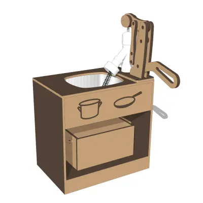 Stainless Steel Sink and Pump