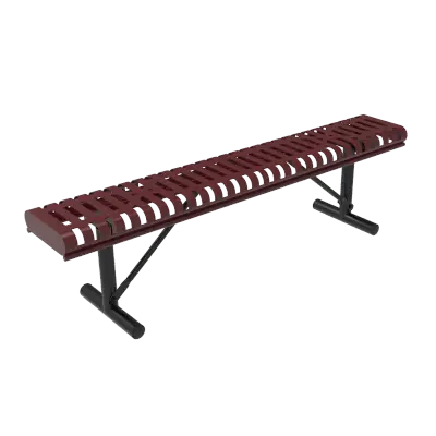 MyTCoat Ribbed Steel Rolled Edge Bench without Back
