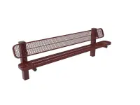 MyTCoat Expanded Metal Bench with Square Posts
