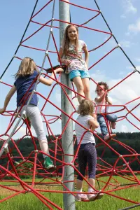 4-Sided Spider Pyramid Net Climber 4-4 (169-inch install height)