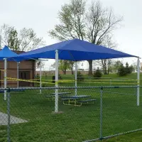 Square Shade Shelter with 8 feet high Entrance Height