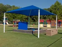 Square Shade Shelter with 8 feet high Entrance Height