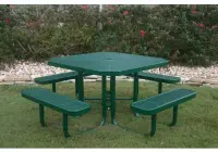 MyTCoat Expanded Metal Portable Frame Octagon Table