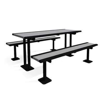 Uptown - Arches Recycled Plastic Slatted Pedestal Table