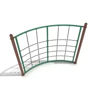 Freestanding Curved Net Climber