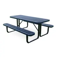 MyTCoat Expanded Metal Portable Frame Picnic Table