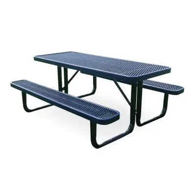 MyTCoat Expanded Metal Portable Frame Picnic Table
