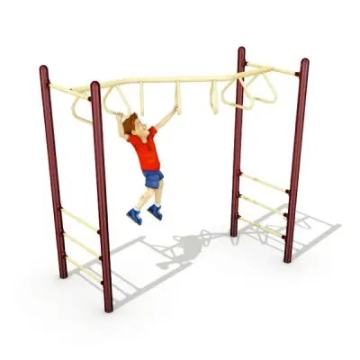 Freestanding Zig-Zag Tri-Rung