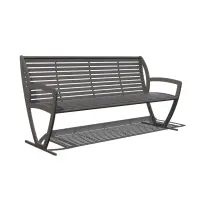 Uptown - Zion Bench with Back with Side Armrests