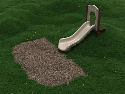 3-feet Single Straight Hillside Slide - Surplus