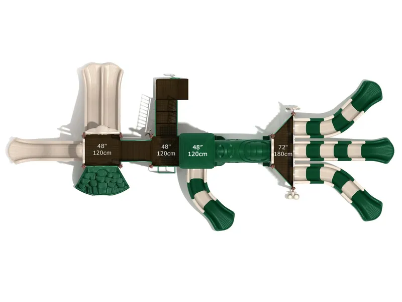 NVB Anniversary Grant Playground in the Neutral color option — deck and component detail