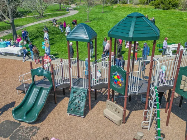 AAA State of Play large multi-event commercial playground installation for the Fisher's HOA residential community