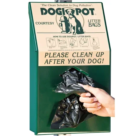 Green Aluminum Junior Bag Dispenser